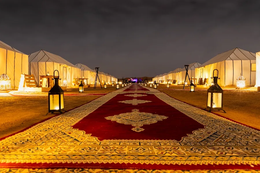 Overnight camel trekking in Merzouga